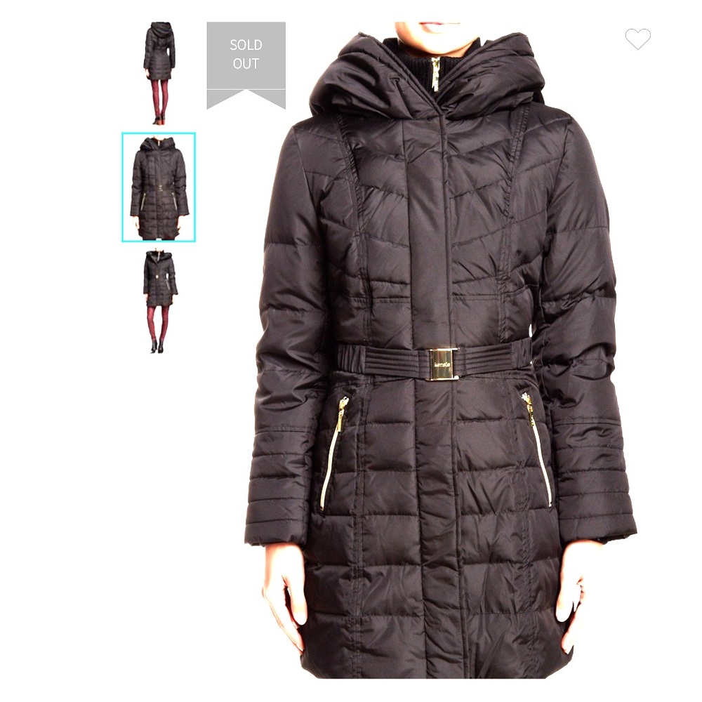 Kensie dual layer knit collar jacket